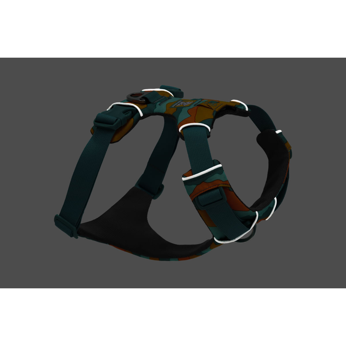 RUFFWEAR Front Rage, ham prindere dublă(piept&amp;spate) dresaj câini, ajustabil, reflectorizant RUFFWEAR Front Rage Spring Mountains, ham prindere dublă(piept&amp;spate) dresaj câini, ajustabil, reflectorizant, verde și portocaliu, XS(33-43cm)