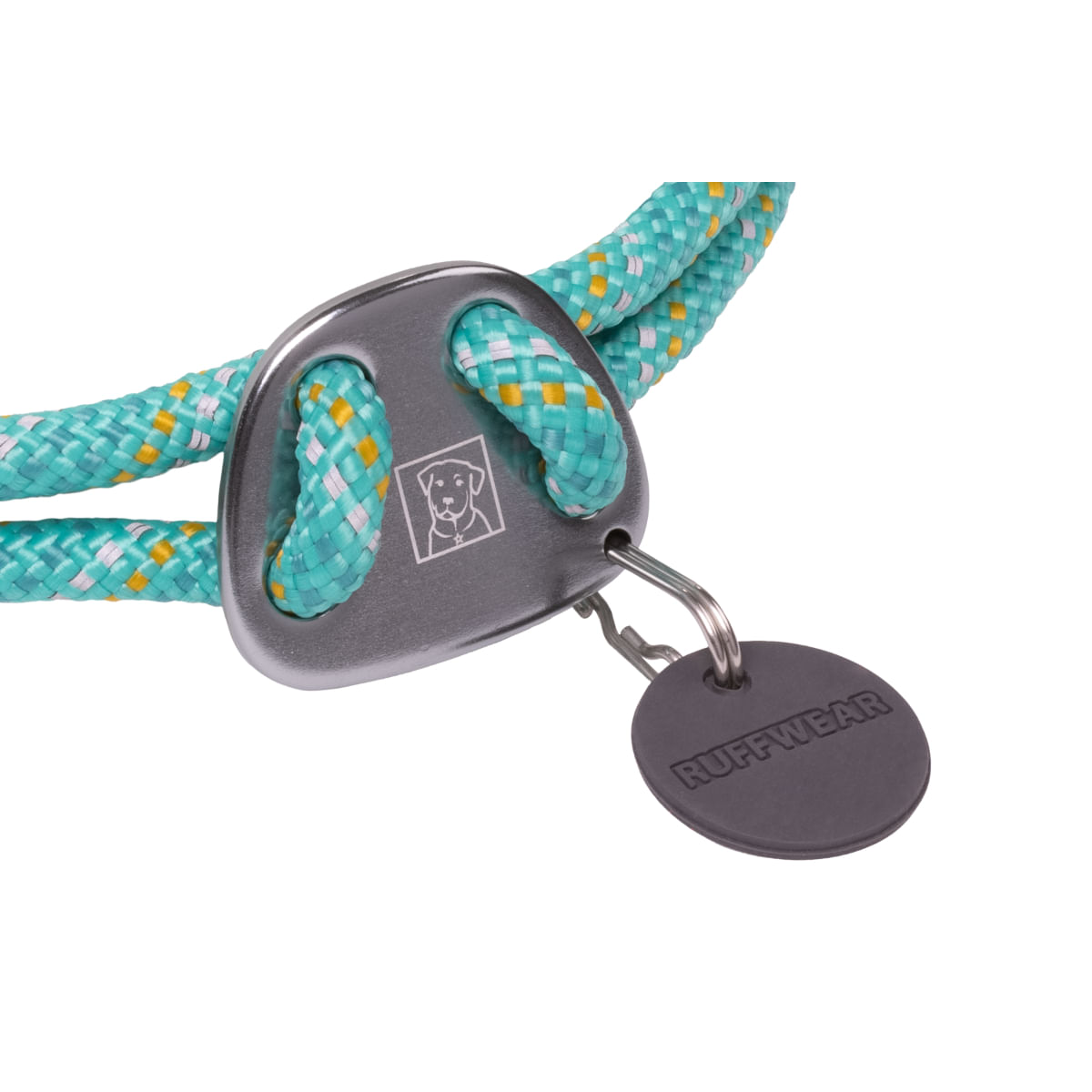 RUFFWEAR Knot a Collar, zgardă cordelină sport câini, ajustabilă, reflectorizantă RUFFWEAR Knot a Collar Aurora Teal, zgardă cordelină sport câini, ajustabilă, reflectorizantă, turcoaz, M(36-51  x 0.7cm) - 2 | YEO