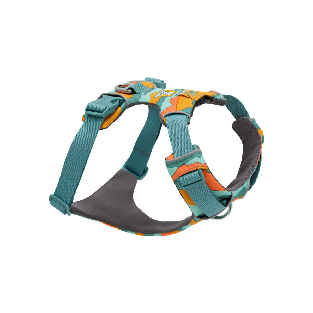 RUFFWEAR Front Rage, ham prindere dublă(piept&spate) dresaj câini, ajustabil, reflectorizant RUFFWEAR Front Rage Spring Mountains, ham prindere dublă(piept&spate) dresaj câini, ajustabil, reflectorizant, verde și portocaliu, L-XL(81-107cm) - 1 | YEO