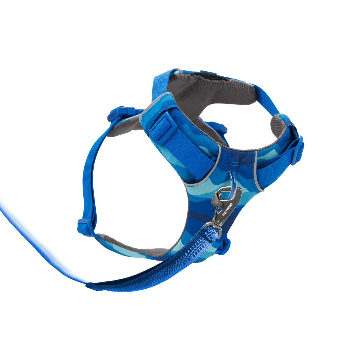 RUFFWEAR Front Rage, ham prindere dublă(piept&amp;spate) dresaj câini, ajustabil, reflectorizant RUFFWEAR Front Rage Coastal Mountains, ham prindere dublă(piept&amp;spate) dresaj câini, ajustabil, reflectorizant, albastru, M(69-81cm)