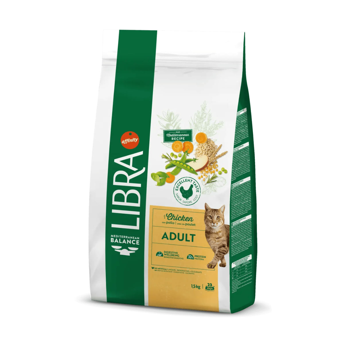 LIBRA Mediterranean Balance, Pui și Fructe, hrană uscată pisici, 12kg - 2 | YEO