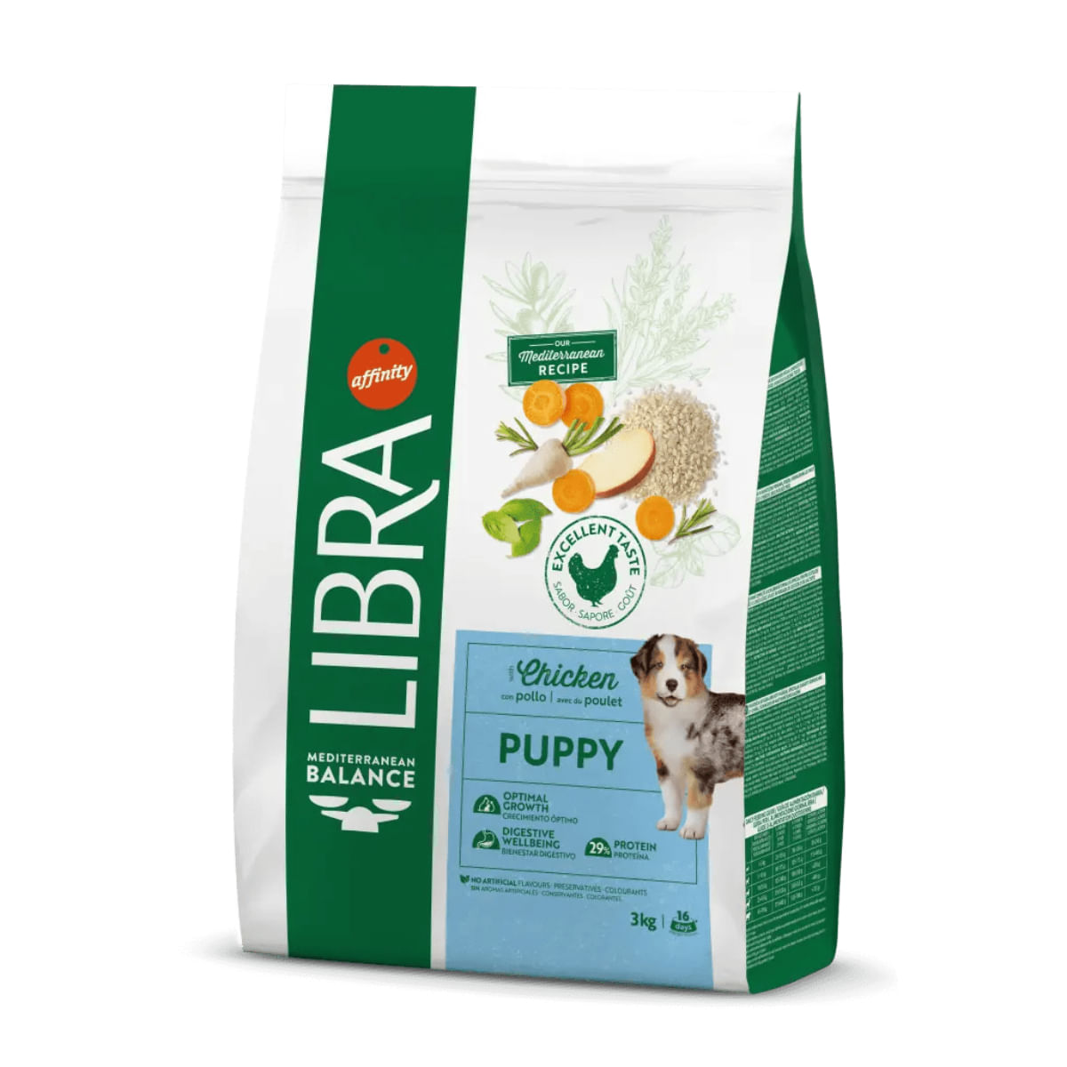 LIBRA Mediterranean Balance Puppy, XS-XL, Pui, hrană uscată câini junior, 12kg - 2 | YEO
