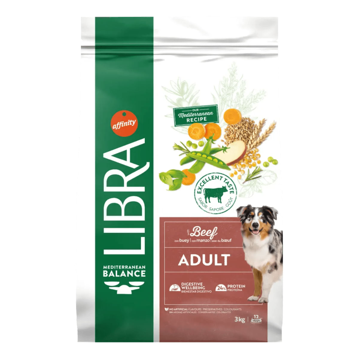 LIBRA Mediterranean Balance XS-XL, Vită, hrană uscată câini, 14kg