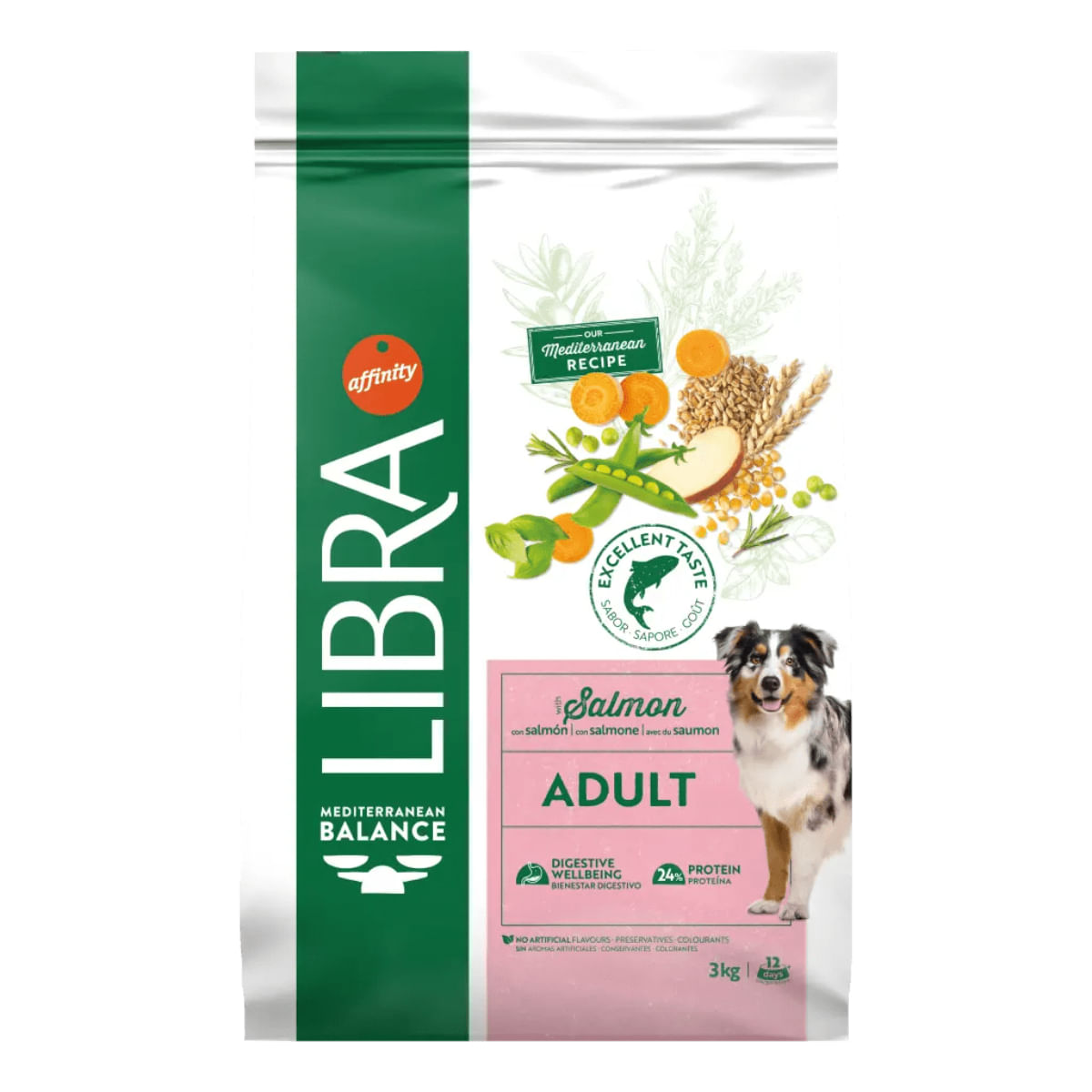 LIBRA Mediterranean Balance, XS-XL, Somon, hrană uscată câini, 14kg
