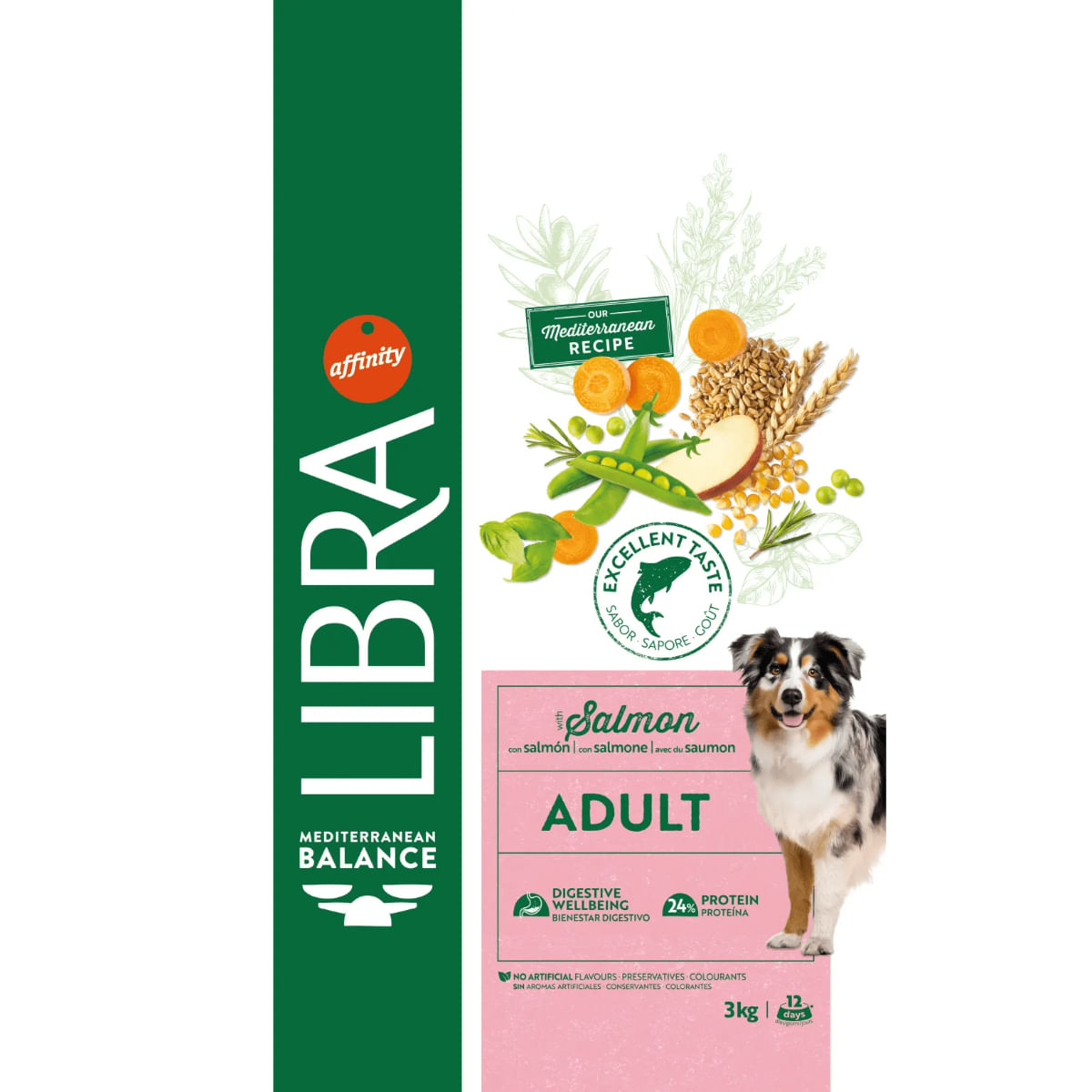 LIBRA Mediterranean Balance, XS-XL, Somon, hrană uscată câini, 14kg