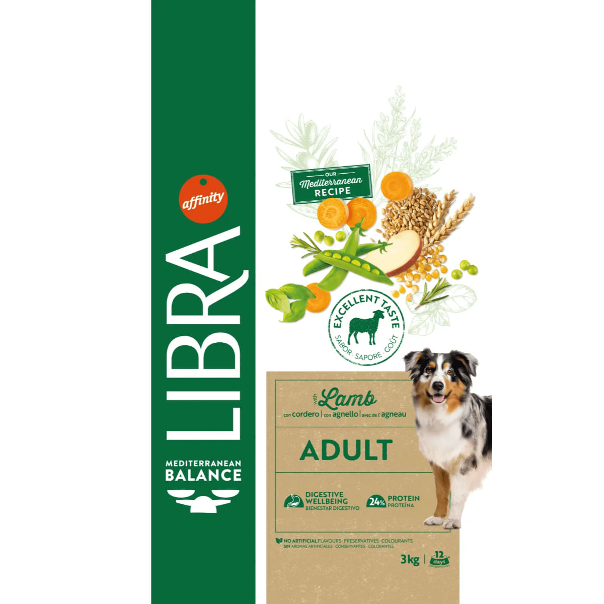 LIBRA Mediterranean Balance XS-XL, Miel, hrană uscată câini, 14kg