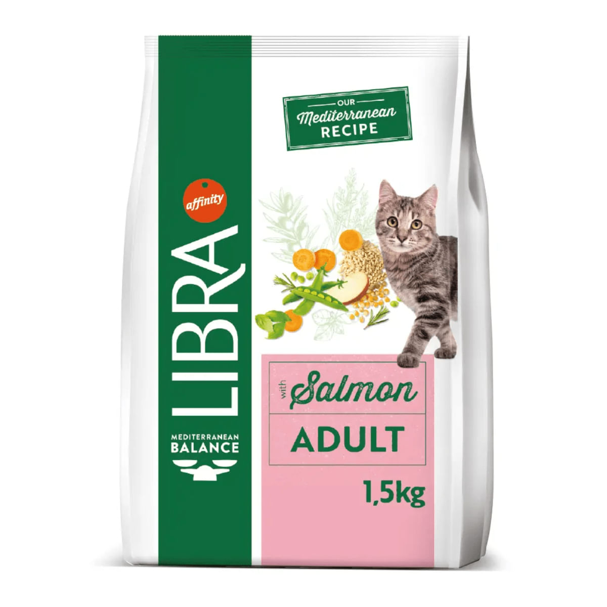 LIBRA Mediterranean Balance, Somon, hrană uscată pisici, 12kg