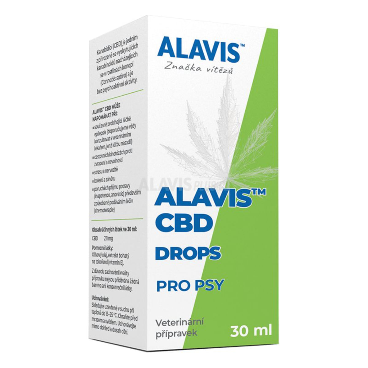 ALAVIS CBD 3%, supliment sistem nervos & calmante câini, suspensie orală ALAVIS CBD 3%, XS-XL, supliment sistem nervos & calmante câini și pisici, flacon cu aplicator, 30ml suspensie orală - 1 | YEO