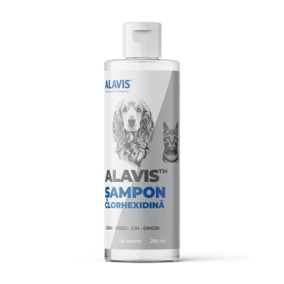 ALAVIS Clorhexidine, XS-XL, șampon câini și pisici, antibacterian, flacon, 250ml - 2 | YEO