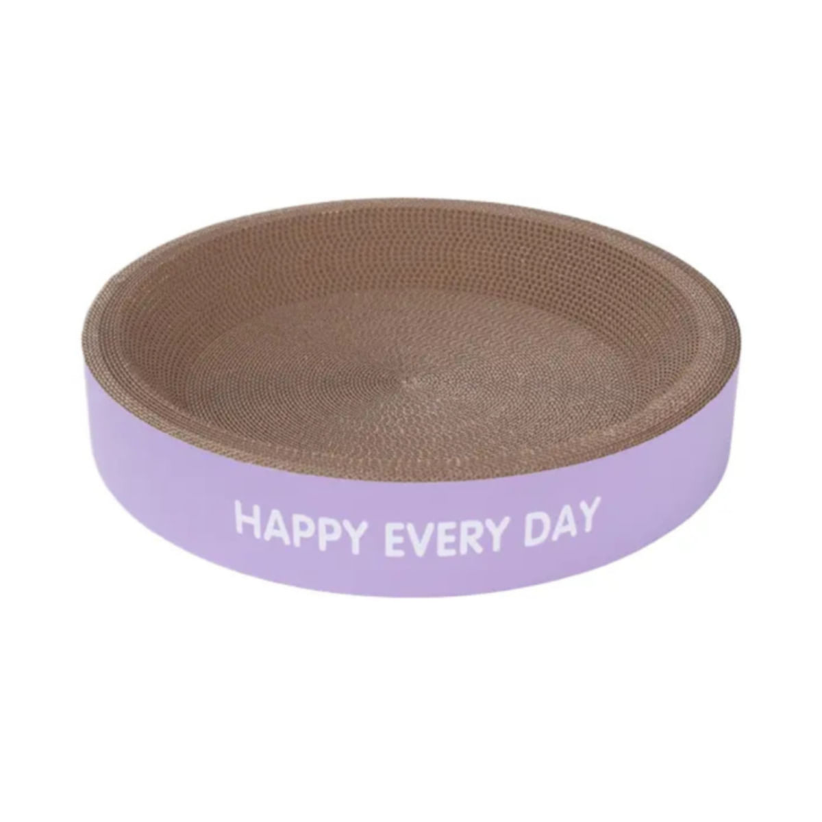 SHAW Patut, scratcher pisici, carton, mov, ⌀45cm - 1 | YEO