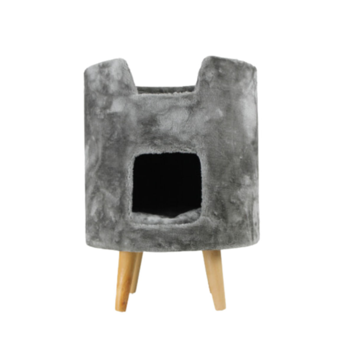 SHAW Oslo, căsuța pisici, MDF gri, 45x45x60cm - 1 | YEO