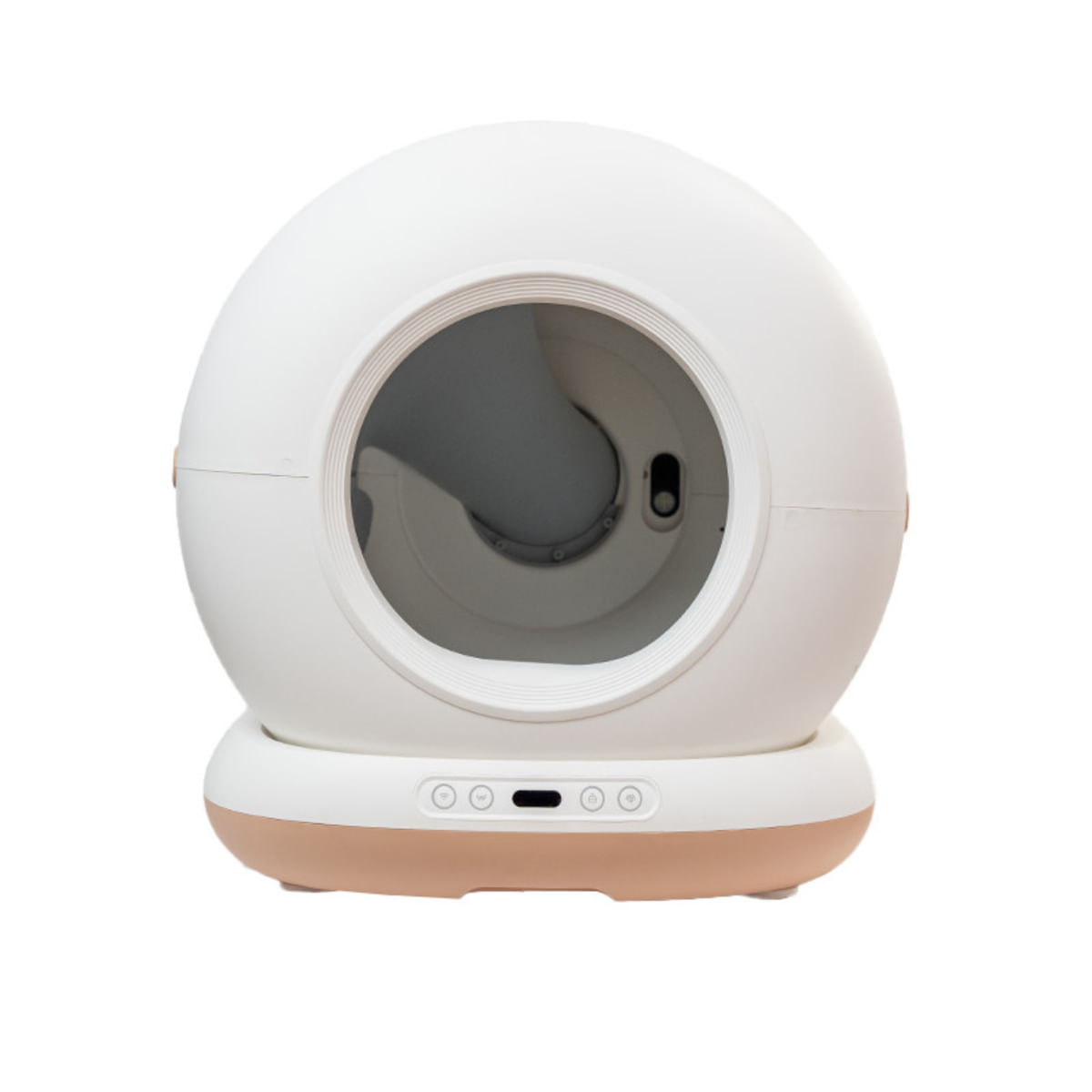 SHAW Smart Pro, litieră automată pisici, cu filtru, auto-curățare, aplicație mobilă, sterilizare UV, alb, 58.2 x 50.2 x 53 cm - 1 | YEO