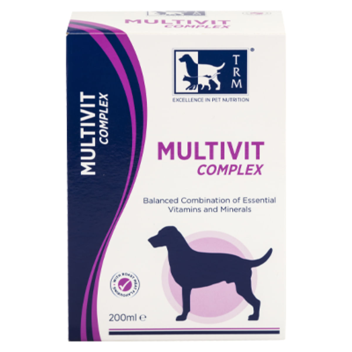 TRM Multivit Complex, multivitamine câini, suspensie orală TRM Multivit Complex, XS-XL, multivitamine câini, flacon, 200ml suspensie orală - 1 | YEO