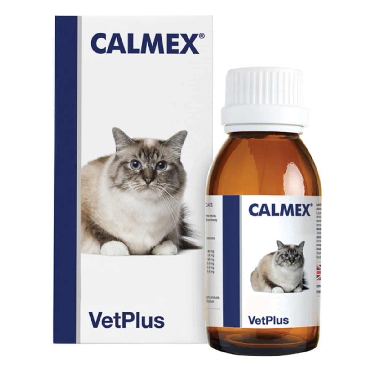 VETPLUS Calmex, supliment sistem nervos &amp; calmante pisici, suspensie orală VETPLUS Calmex, supliment sistem nervos &amp; calmante pisici, cutie, 60ml suspensie orală
