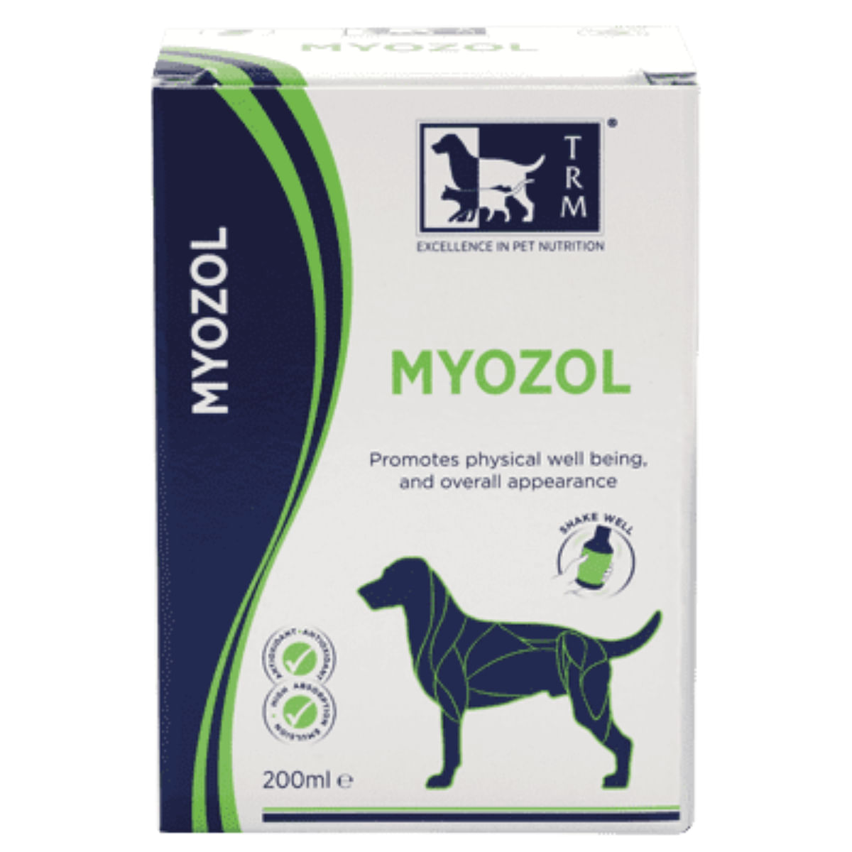 TRM Myozol, multivitamine câini, ulei TRM Myozol, XS-XL, multivitamine câini, flacon, 200ml ulei