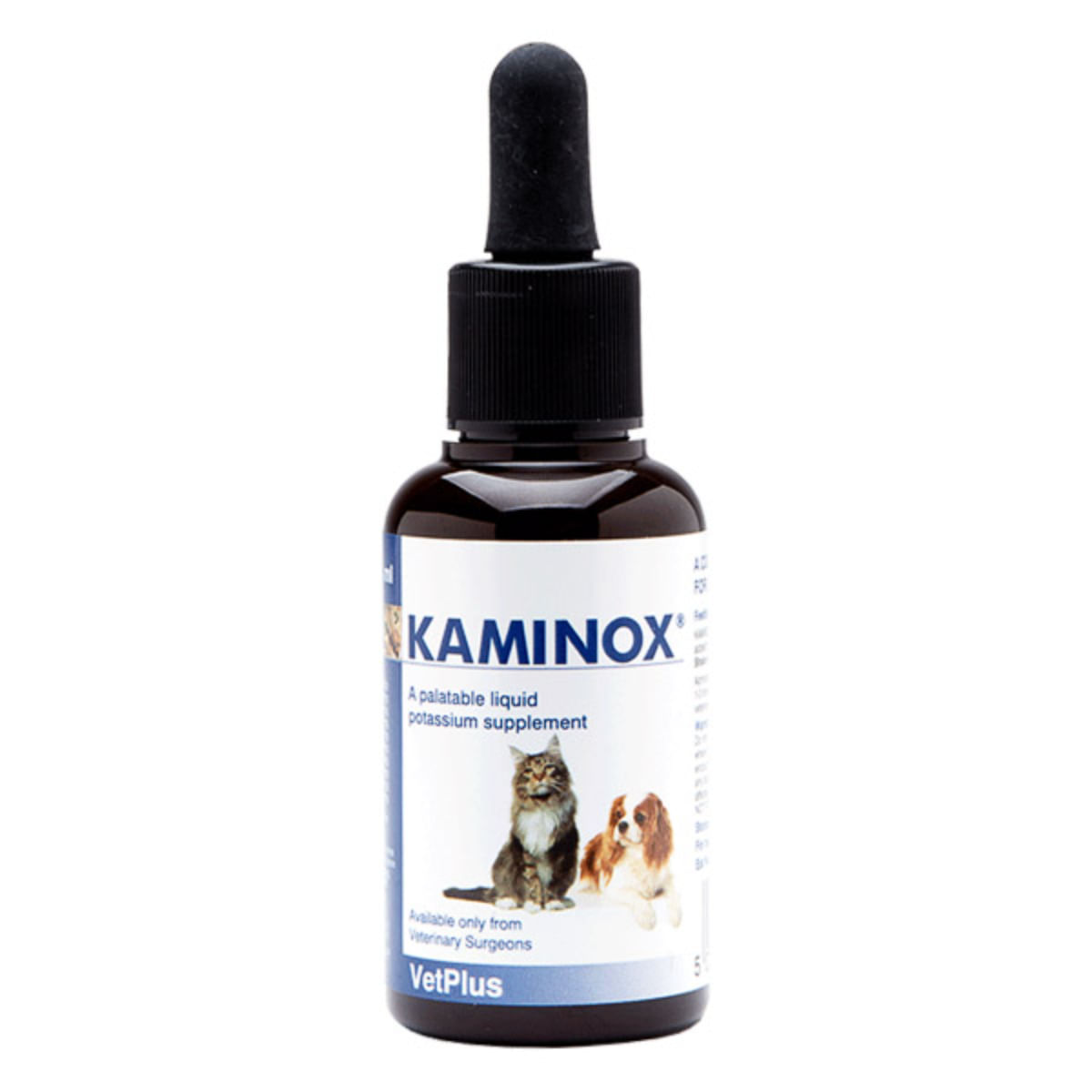 VETPLUS Kaminox, multivitamine câini, suspensie orală VETPLUS Kaminox, XS-XL, multivitamine câini și pisici, flacon, 60ml suspensie orală