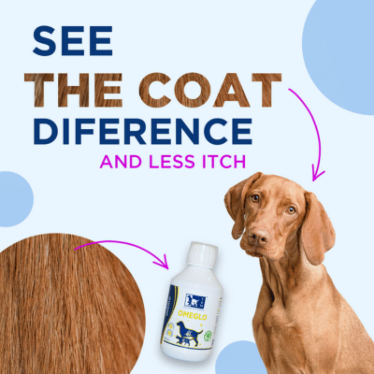 TRM Omeglo, supliment piele & blană câini, ulei TRM Omeglo, XS-XL, supliment piele & blană câini și pisici, flacon, 200ml ulei - 2 | YEO