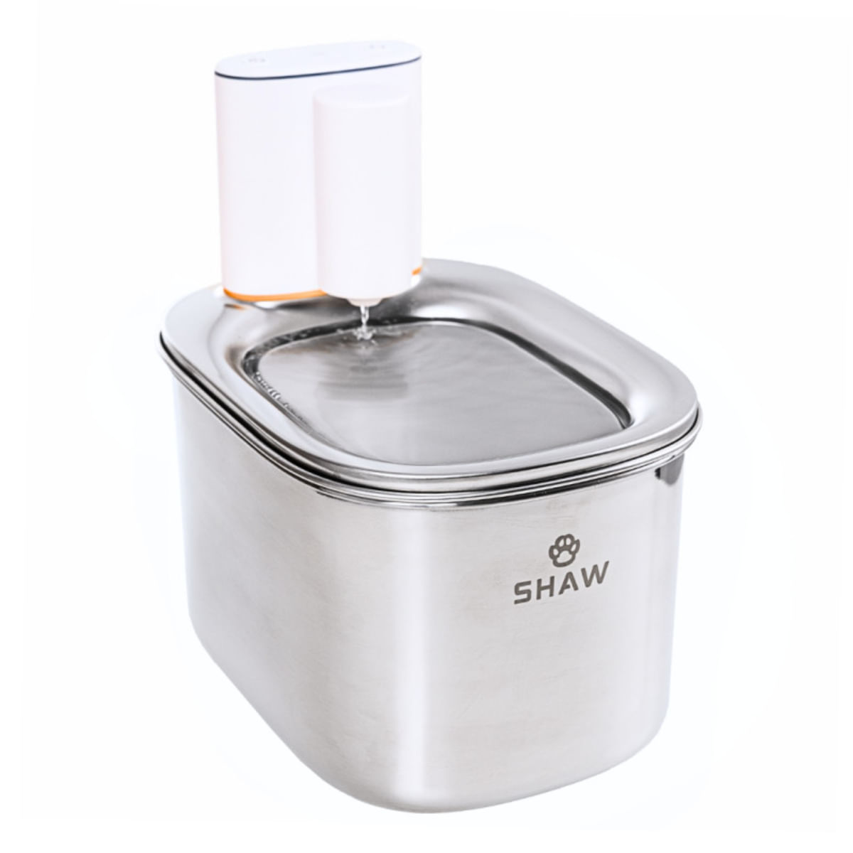 SHAW Smart PRO V2, fântână câini, dreptunghiulară, aplicație mobilă, inox SHAW Smart PRO V2, fântână câini și pisici, dreptunghiulară, aplicație mobilă, inox, alb, XS-S(3.5l) - 1 | YEO