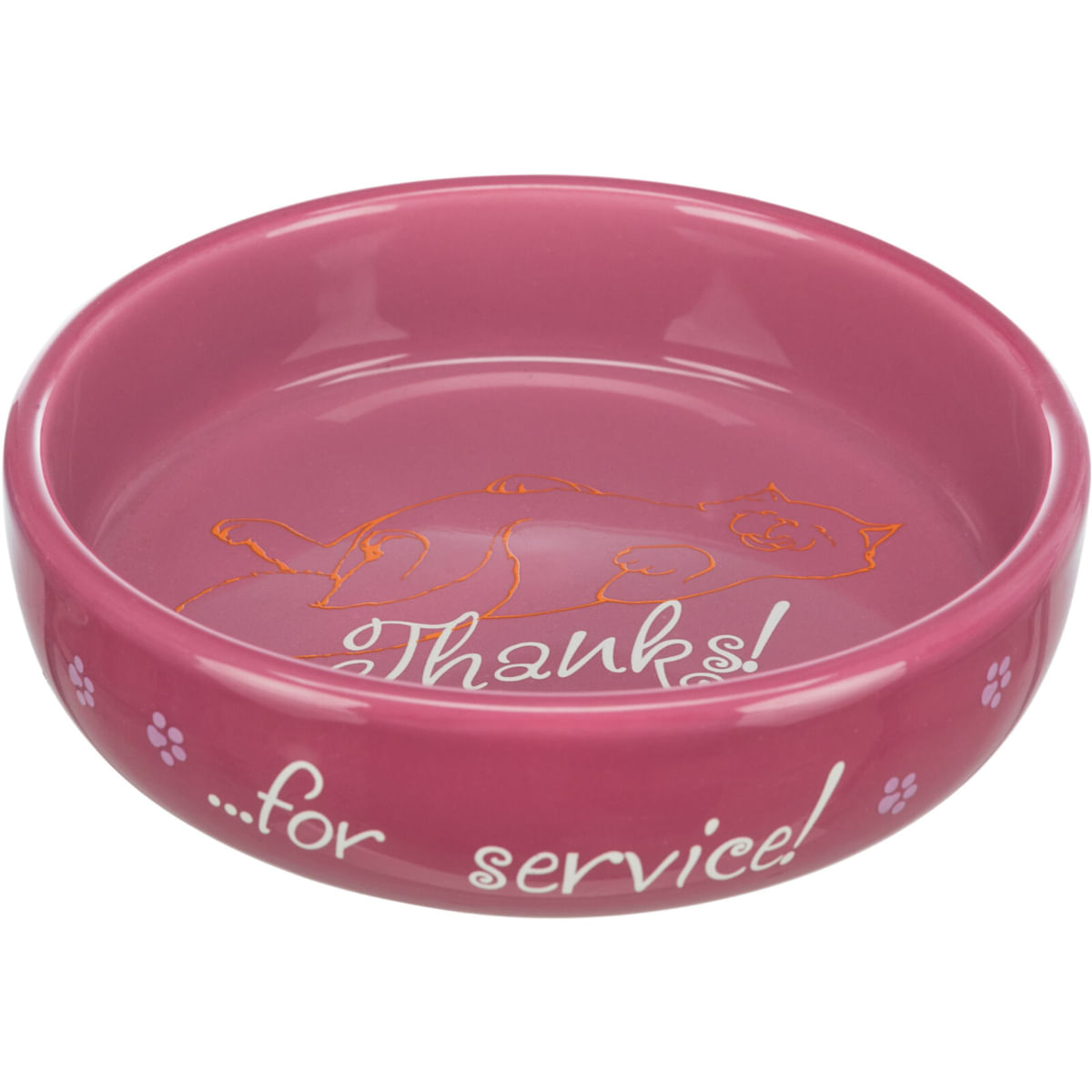 TRIXIE Thanks, castron pisici, rotund, ceramică, diverse culori, 0.3l, ⌀15cm - 1 | YEO