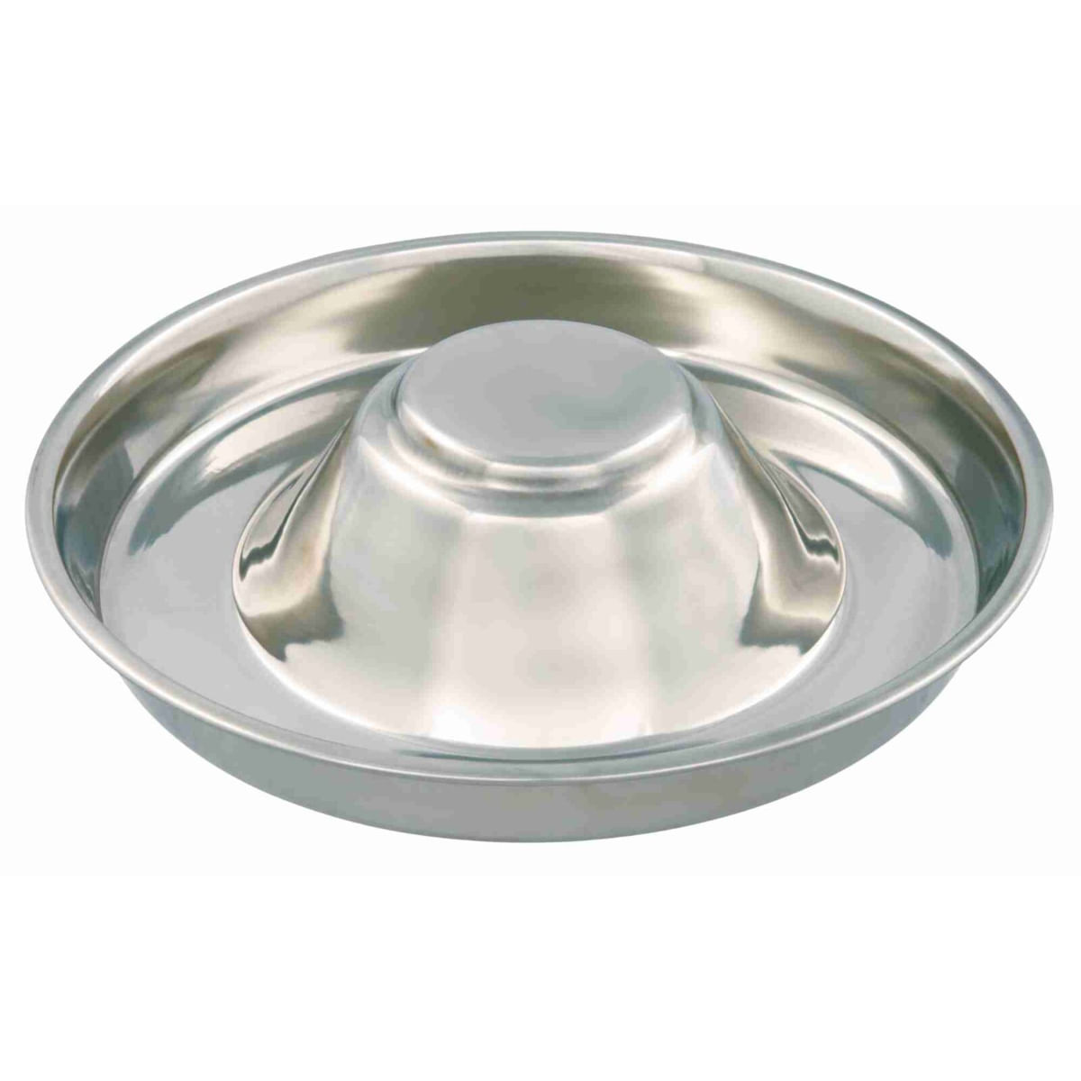 TRIXIE Puppy Bowl, castron câini, rotund, inox, argintiu, M-L(1.4l, ⌀29cm) - 1 | YEO