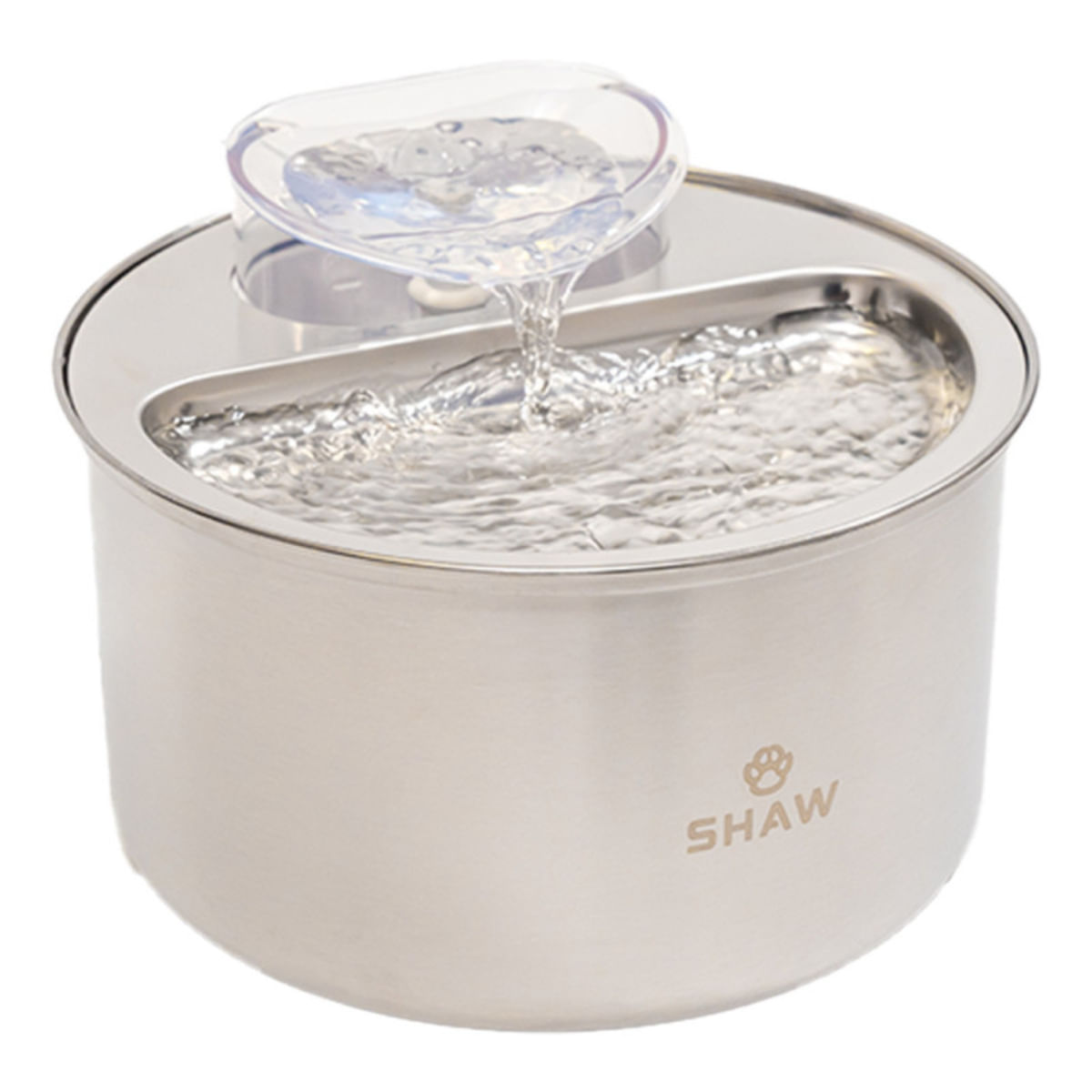SHAW Clasic 9, fântână câini, rotundă, inox SHAW Clasic 9, fântână câini și pisici, rotundă, inox, argintiu, XS-M(4l) - 2 | YEO