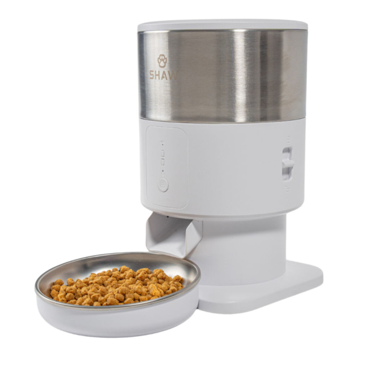SHAW PRO V3 Mini, hrănitor automat câini, 1 bol rotund, programabil, aplicație mobilă, PVC SHAW PRO V3 Mini, hrănitor automat câini și pisici, 1 bol rotund, programabil, aplicație mobilă, PVC, alb, XS-S(2l) - 2 | YEO