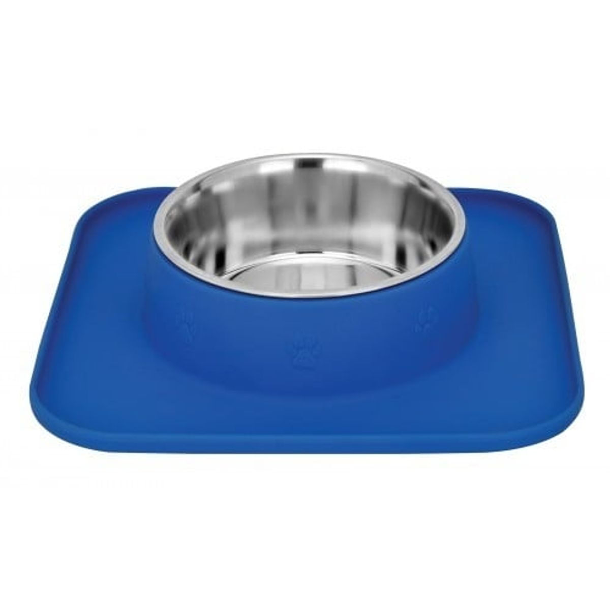 ENJOY, castron câini, rotund, antiderapant, silicon, albastru și argintiu, XS(0.32l) - 1 | YEO