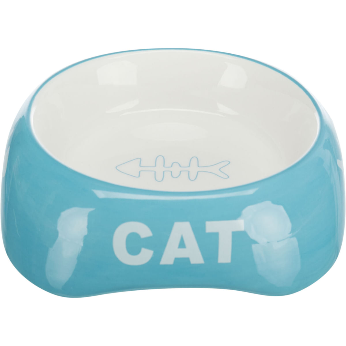 TRIXIE Cat, castron pisici, asimetric, ceramică, diverse culori, 0.2l, ⌀13cm - 3 | YEO
