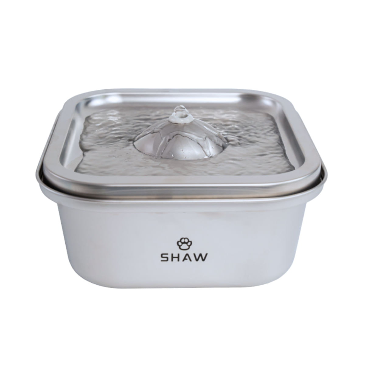 SHAW Clasic 8, fântână câini, pătrat, aplicație mobilă, inox SHAW Clasic 8, fântână câini și pisici, pătrat, aplicație mobilă, inox, argintiu, XS-M(4l) - 3 | YEO