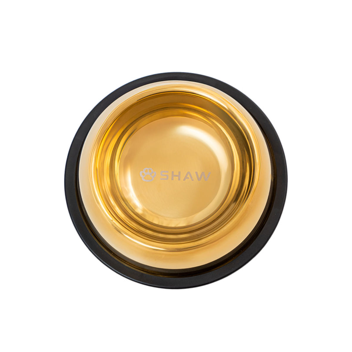 SHAW, castron pisici, rotund, antiderapant, inox, auriu, ⌀16cm - 2 | YEO