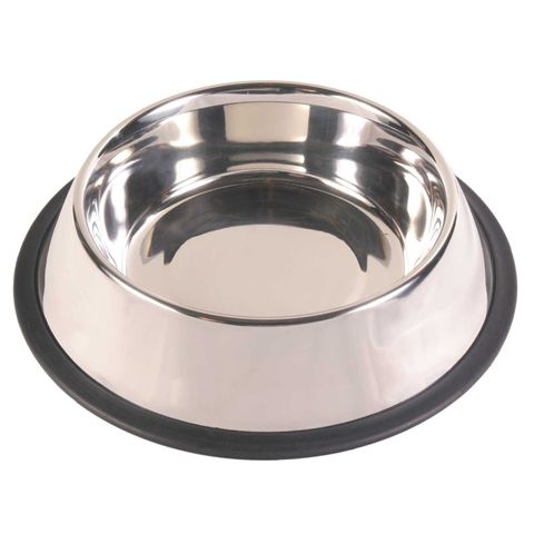 TRIXIE, castron câini, rotund, antiderapant, inox, argintiu, M-L(1.75l, ⌀30cm)