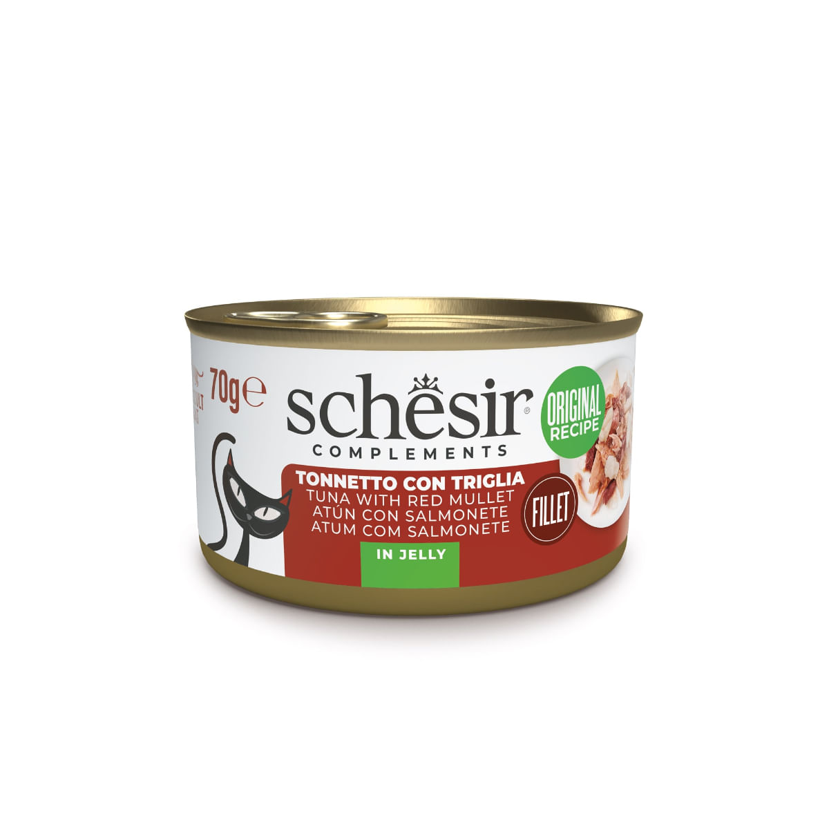 SCHESIR In Jelly, Ton și Cambula, conservă hrană umedă pisici, (în aspic), 70g