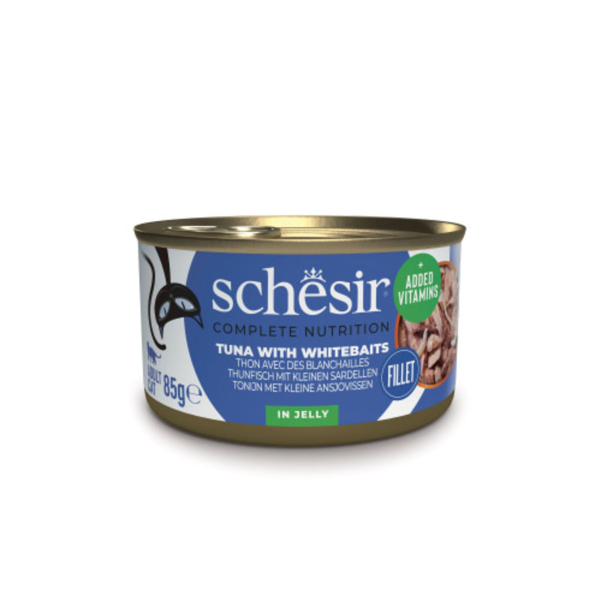 SCHESIR, Ton și Anșoa, conservă hrană umedă pisici, (în aspic), 85g