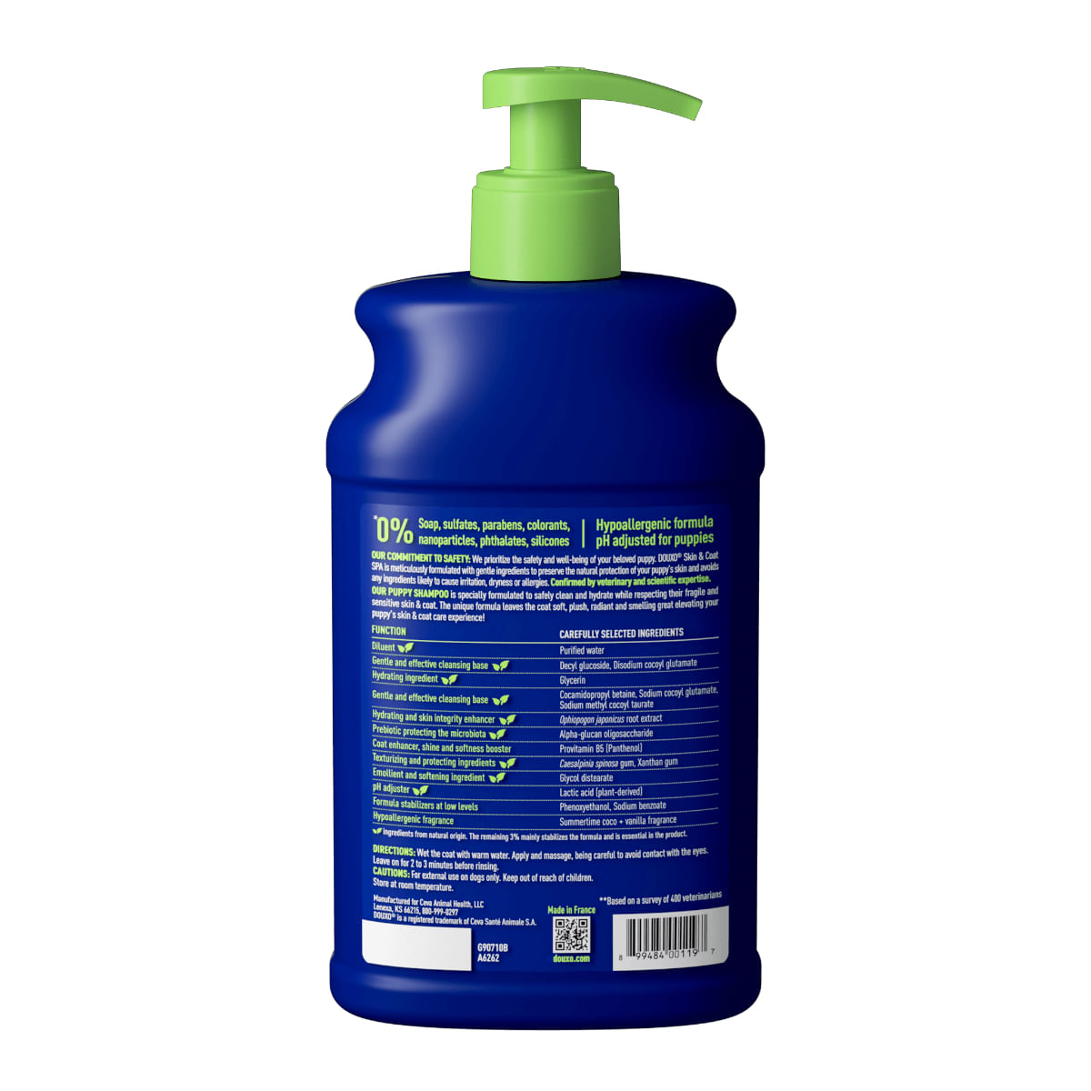 DOUXO SPA Puppy, șampon câini junior, hidratant, hipoalergenic, Vanilie și Nucă de cocos, flacon, 250ml - 2 | YEO