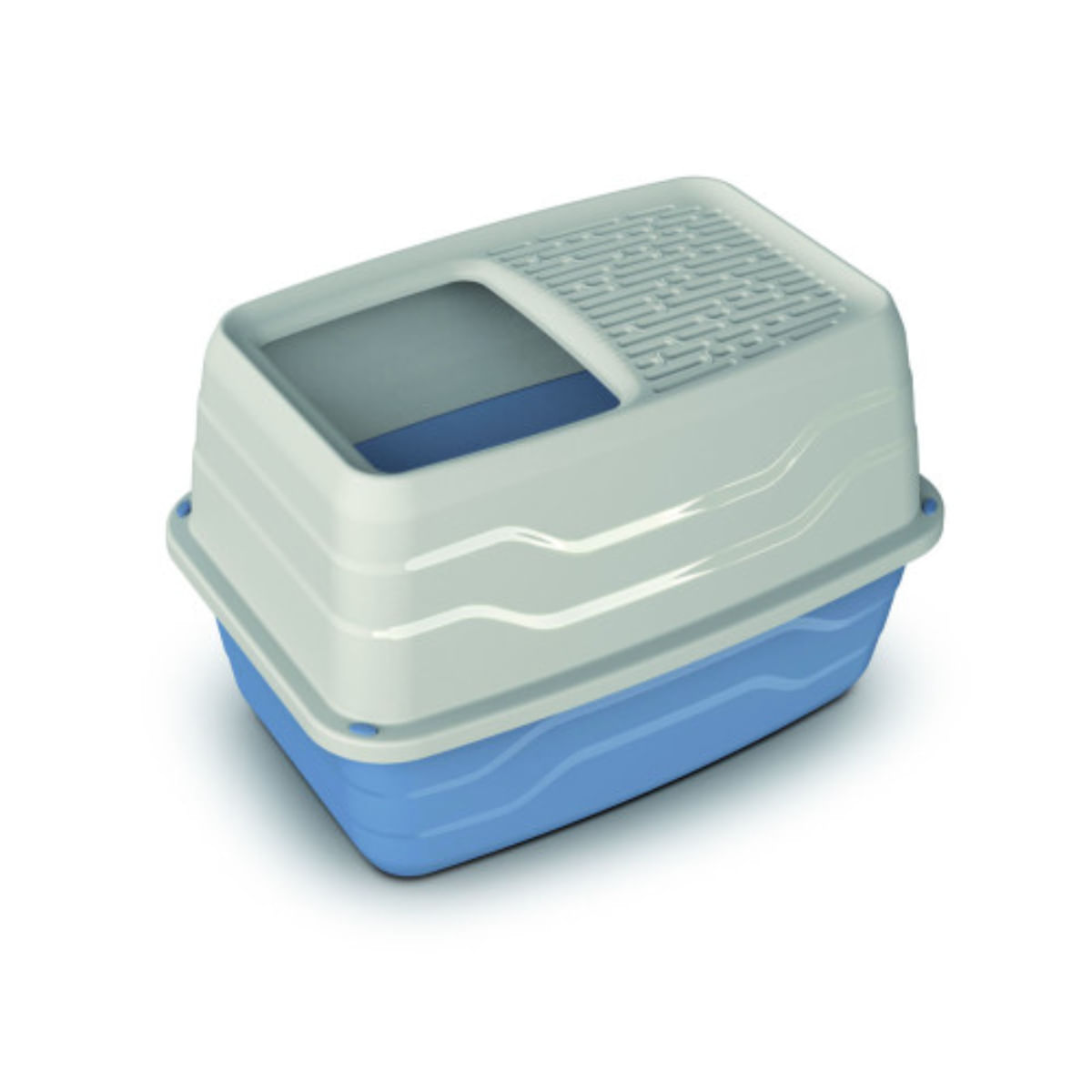 GEORPLAST Salto, litieră acoperită pisici, alb și diverse culori, 56x40x38 cm - 1 | YEO