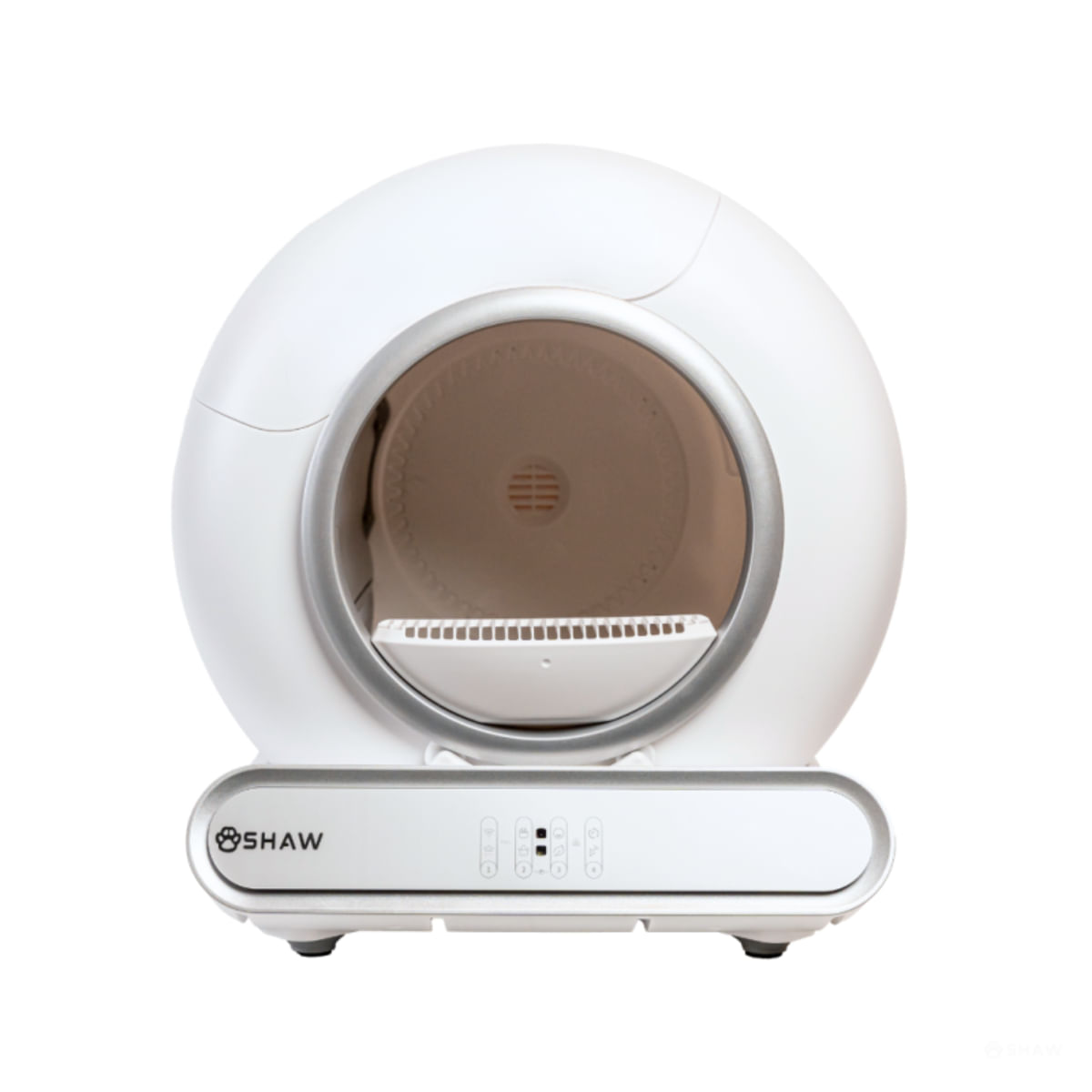 SHAW Smart V3, litieră automată pisici, cu filtru, auto-curățare, aplicație mobilă, ionizare, alb, 48x50.1 cm - 2 | YEO