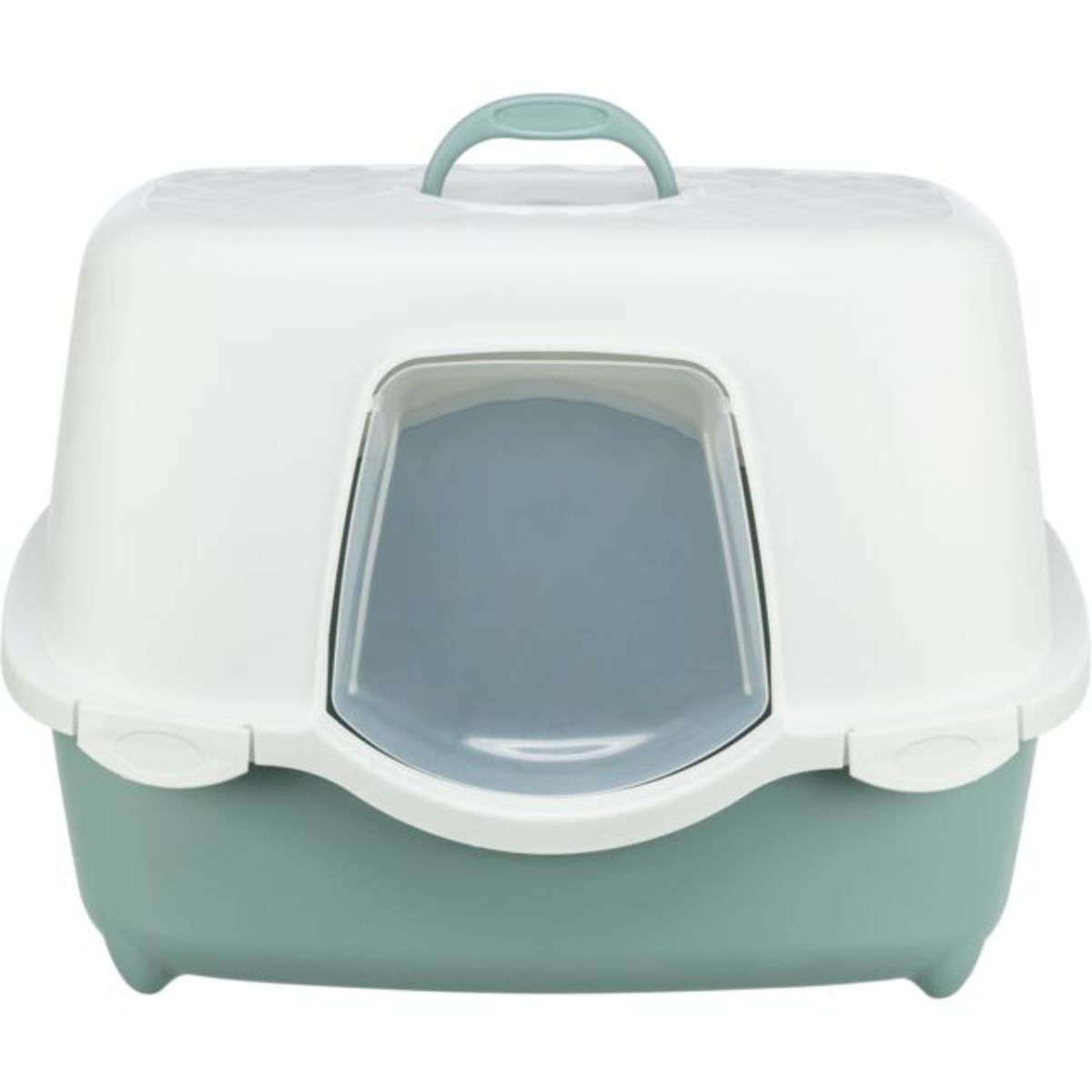 TRIXIE Davio Top, litieră acoperită pisici, cu filtru, alb și verde, 56x39x39 cm - 2 | YEO