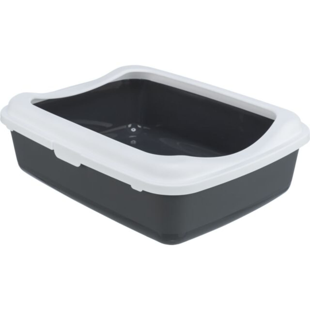 TRIXIE Classic, litieră pisici, cu ramă, alb și gri, 37x15x48 cm - 1 | YEO