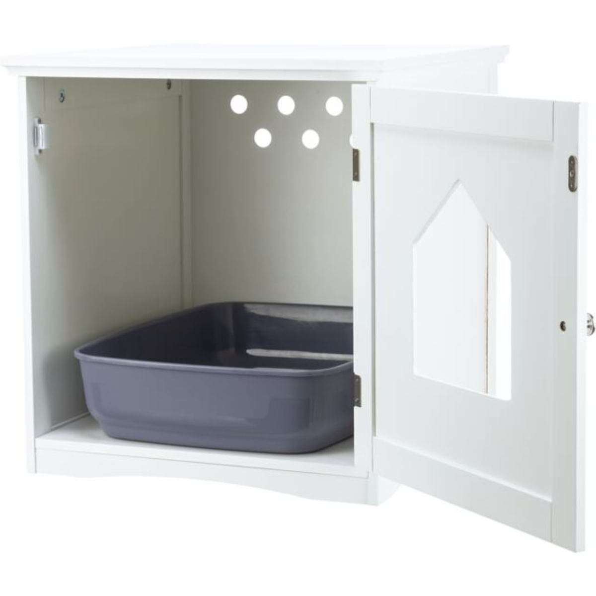 TRIXIE Cat House, mobilier mască pisici, alb, 49x51x51 cm