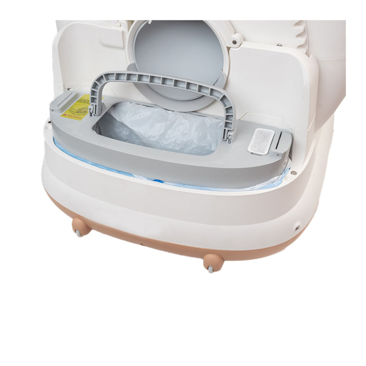 SHAW Smart Pro, litieră automată pisici, cu filtru, auto-curățare, aplicație mobilă, sterilizare UV, alb, 58.2x50.2x53 cm