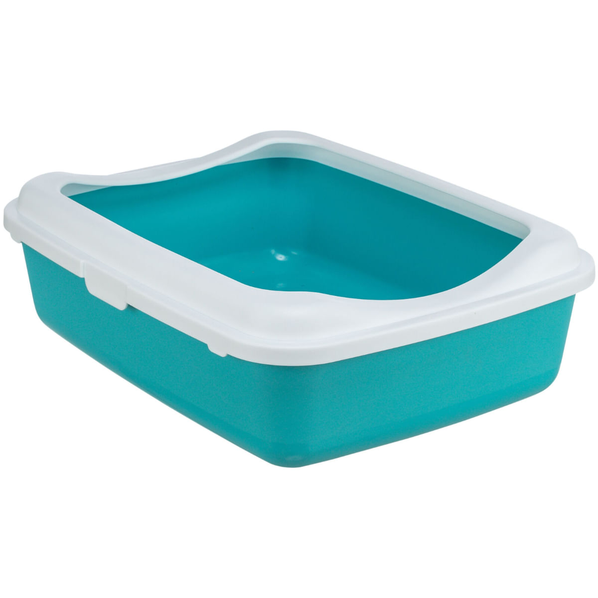 TRIXIE Classic, litieră pisici, cu ramă, alb și albastru, 37x15x48 cm - 1 | YEO