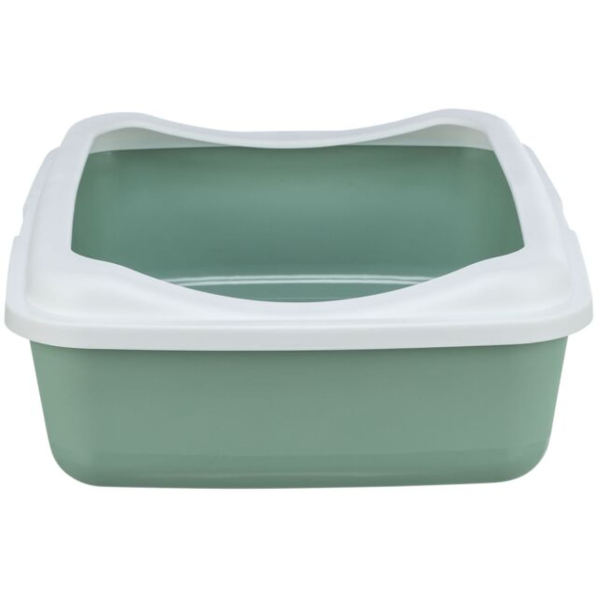 TRIXIE Classic, litieră pisici, cu ramă, alb și verde, 37x15x48 cm - 2 | YEO