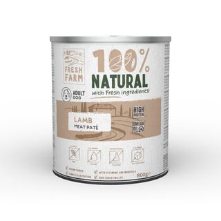 FRESH FARM Smooth, XS-XL, Miel, conservă hrană umedă câini, (pate), 800g
