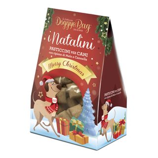 DOGGYEBAG i Natalini, XS-XL, Mere și Scortisoara, punguță recompense câini, 180g