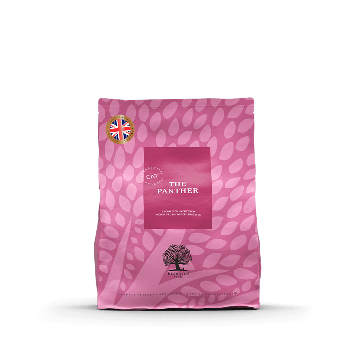 ESSENTIAL Panther, Somon și Pește alb, hrană uscată fără cereale pisici sterilizate senior, 3kg
