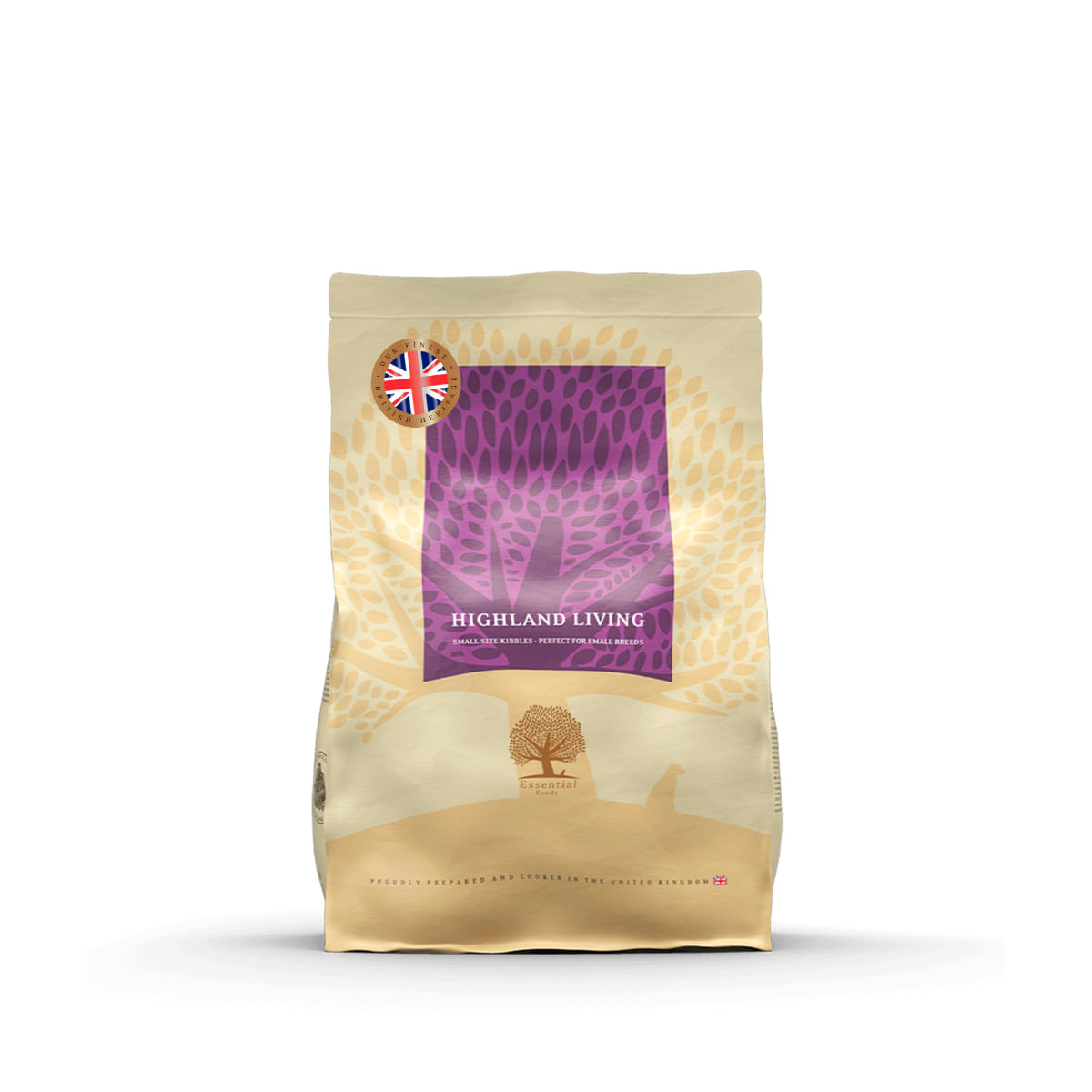 ESSENTIAL Highland Living, Curcan și Somon, hrană uscată fără cereale câini ESSENTIAL Highland Living, XS-S, Curcan și Somon, hrană uscată fără cereale câini, 2.5kg