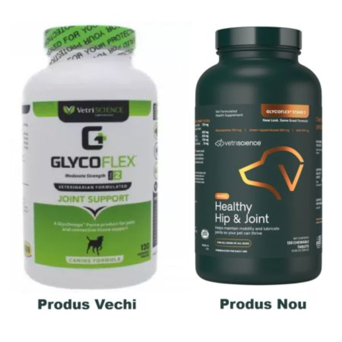 VETRISCIENCE Healthy Hip &amp; Joint (Glycoflex stage2), supliment sistem articular câini, comprimate masticabile VETRISCIENCE Healthy Hip &amp; Joint (Glycoflex stage2), XS-XL, supliment sistem articular câini, flacon, 120 comprimate masticabile