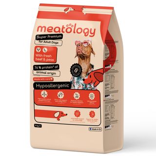MEATOLOGY Adult Dogs, XS-XL, Vită și Mazăre, hrană uscată câini, 9kg