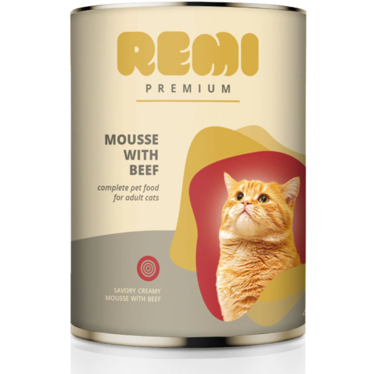 REMI PREMIUM, Vită, conservă hrană umedă pisici, (mousse), 400g