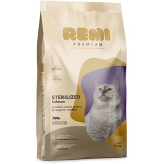 REMI PREMIUM Sterilized, Somon, hrană uscată pisici sterilizate, 1.5kg